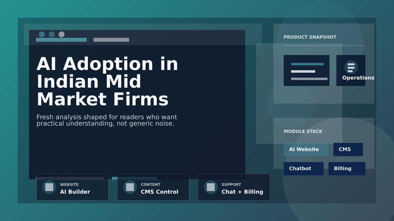 Business professional analyzing AI integration in mid-market Indian company