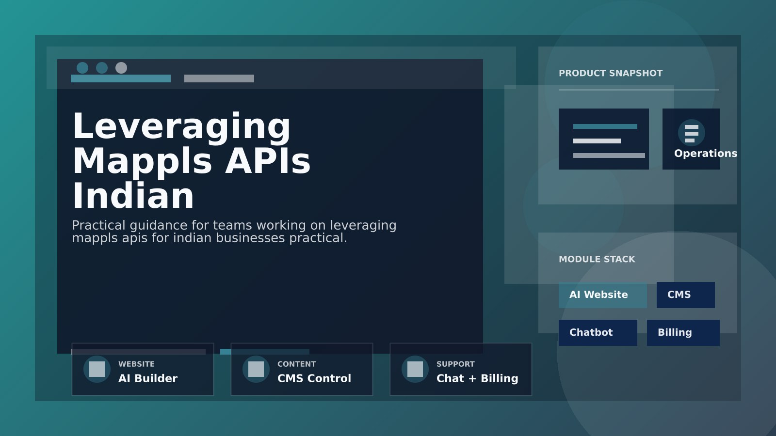 Mappls API integration on business software interface