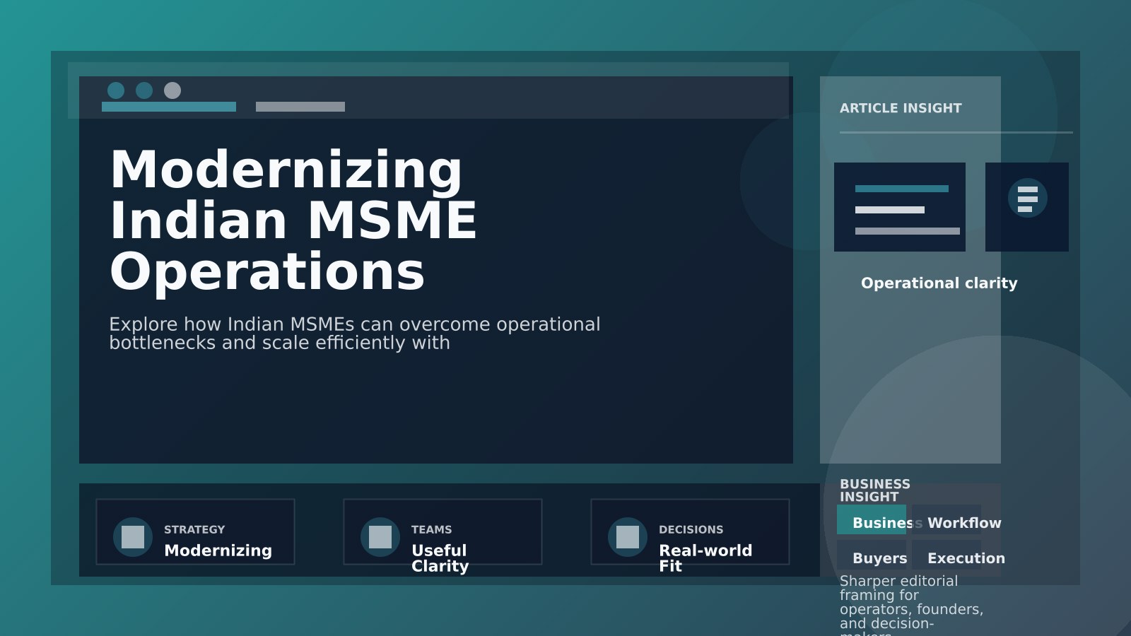 Indian MSME business team using ERP software on laptop