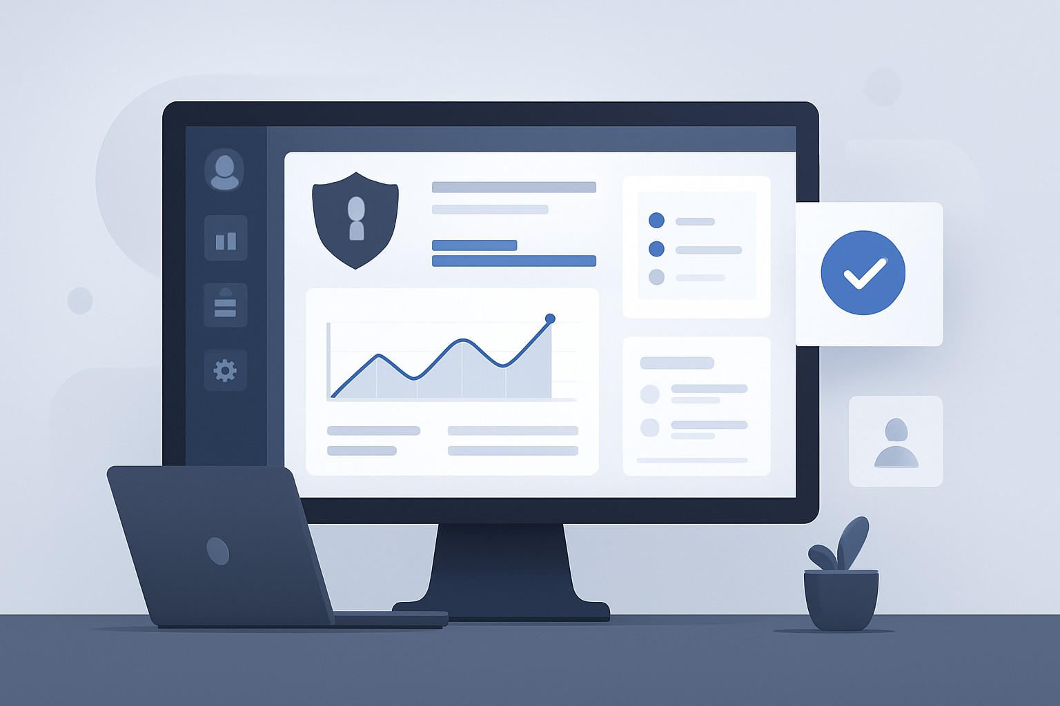 Educational institution cybersecurity and secure examination software concept