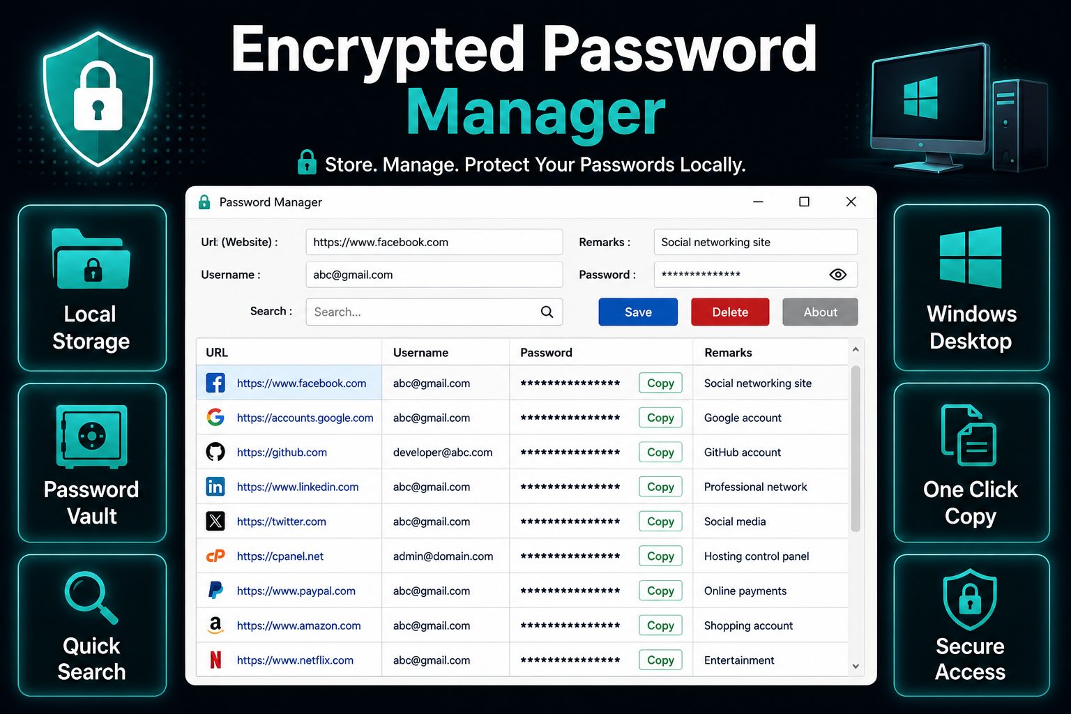 Encrypted Password Manager